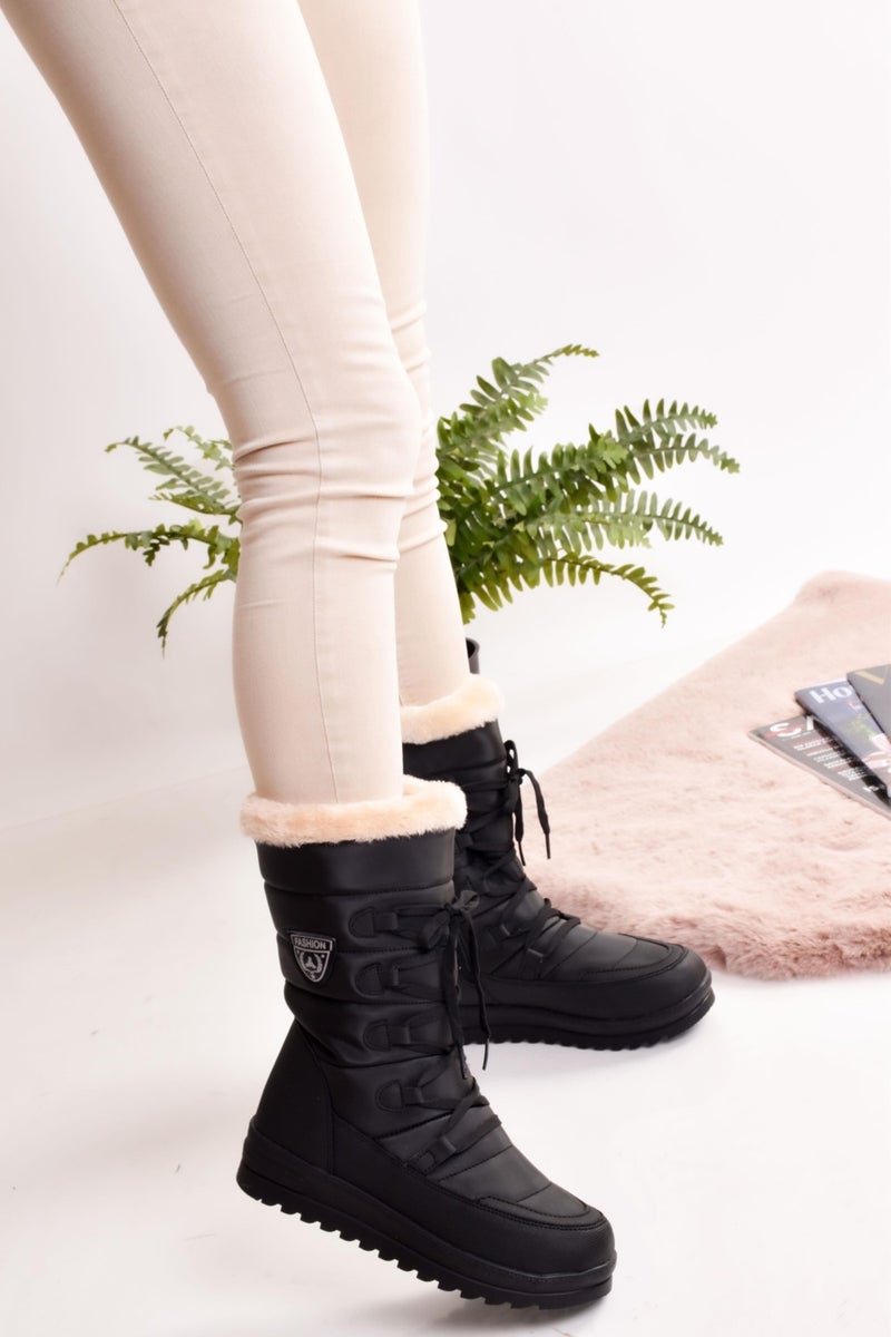 ModaOnn Women's Snow Boots Thermal Wool Snow Boots Non-Slip Sole  - Image 1