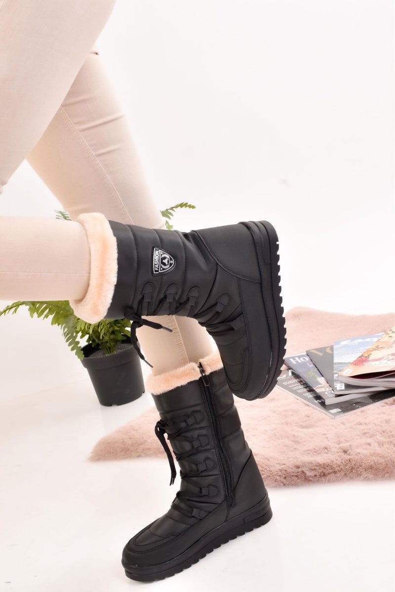 ModaOnn Women's Snow Boots Thermal Wool Snow Boots Non-Slip Sole  - Image 2