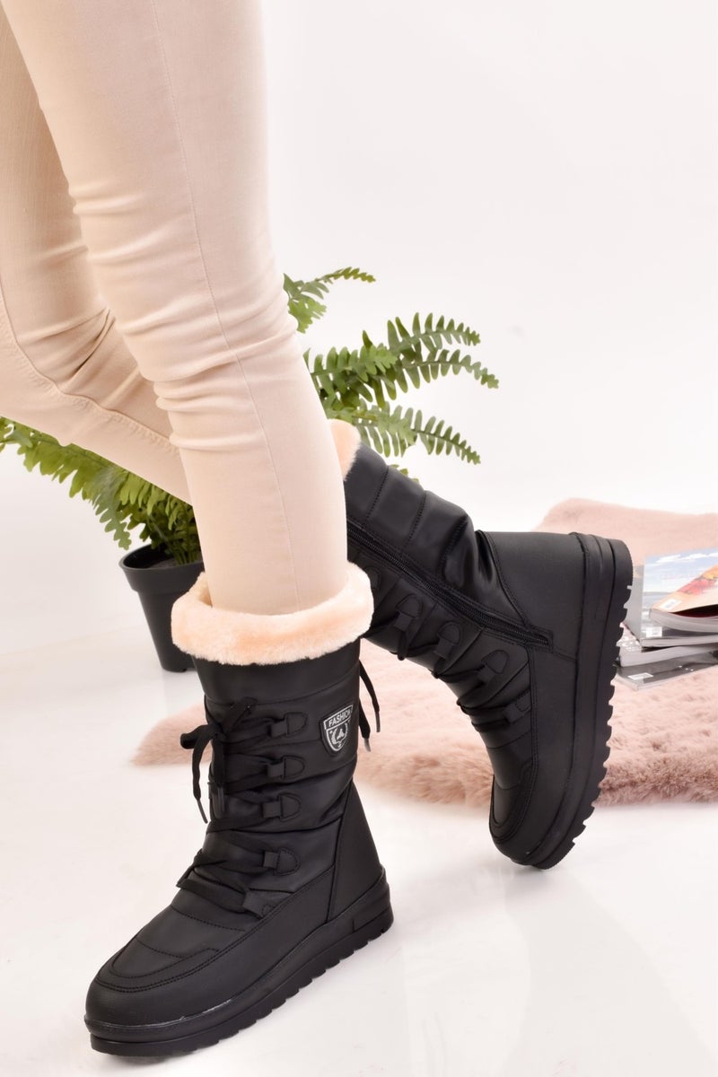 ModaOnn Women's Snow Boots Thermal Wool Snow Boots Non-Slip Sole  - Image 3