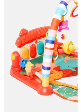 Preschool Fun Mushroom Pedal Piano With Guardrail Fitness Rack  - Image 5