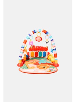 Preschool Fun Mushroom Pedal Piano With Guardrail Fitness Rack  - Image 2
