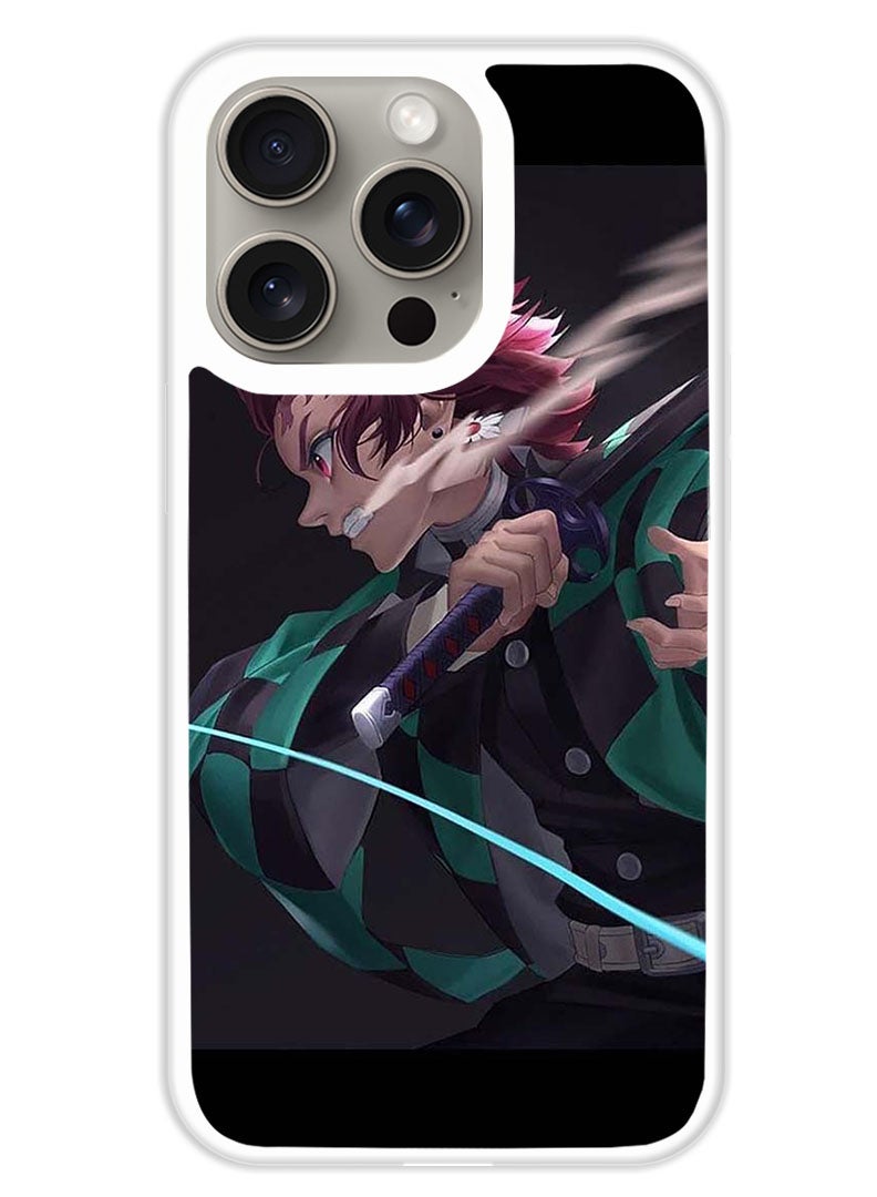 Theodor Protective Case Cover For APPLE IPHONE 15 Pro Max anime (White Bumper) - Image 1