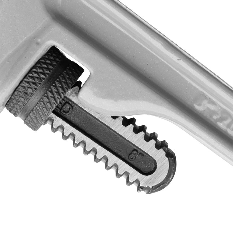 DURATECH 8-inch Heavy Duty Aluminum Straight Pipe Wrench, Adjustable Plumbing Wrench, Drop Forged, Exceed GGG standard - Image 4