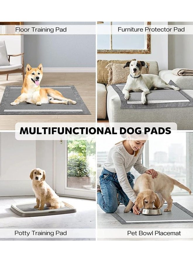 Activated Charcoal Pet Pee Pads, Odorless Charcoal Puppy Pads for Dogs Disposable Training Pads Large Disposable Puppy Pads Leak-Proof Super Absorbent Charcoal Potty Training Pad with Quick-Dry Surface for Dogs Puppies Cats Kittens or Small Pets