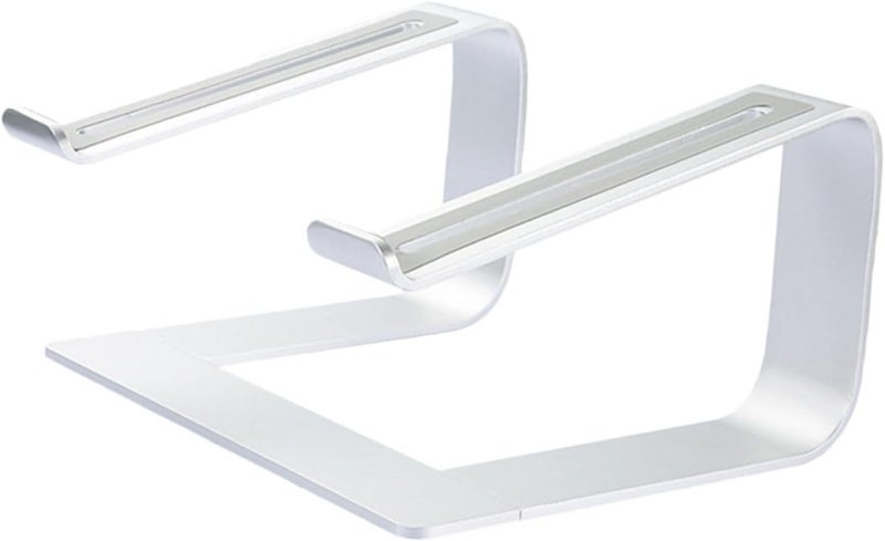KESYOO Aluminum Alloy Laptop Cooling Rack with Detachable Ventilated Stand, Anti-Slip Computer Heightening Bracket for Office and Home Use, Silver - Image 1