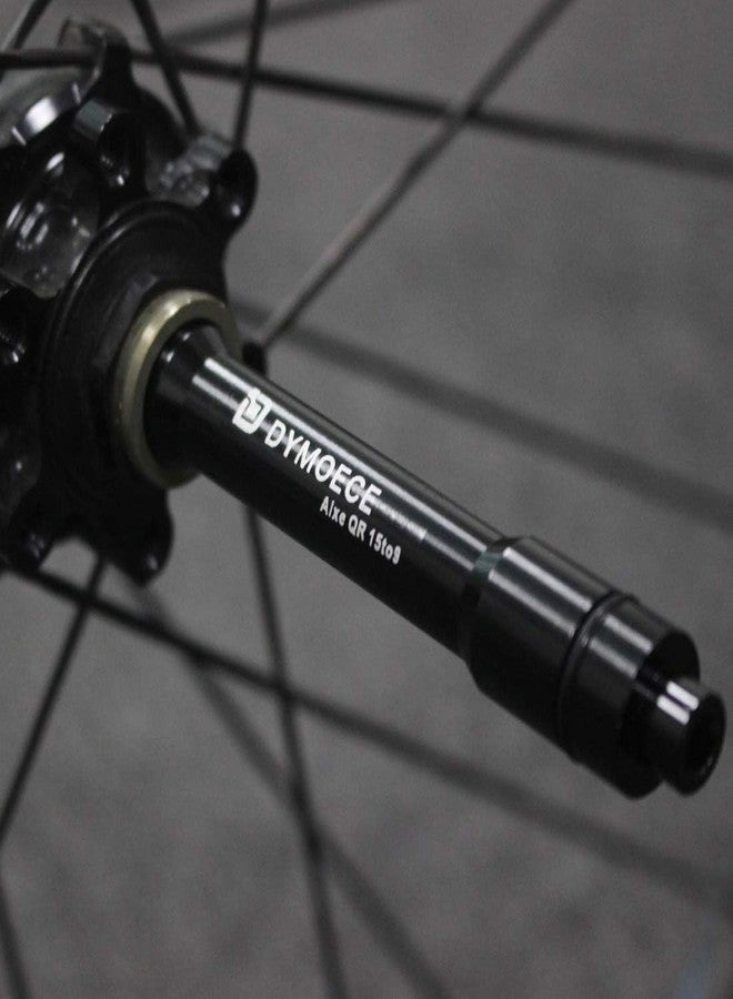 Dymoece Bicycle Wheel Fork Axle 15mm Front Thru Axle to 9mm Quick Release Skewer Adapter Conversion - Image 3