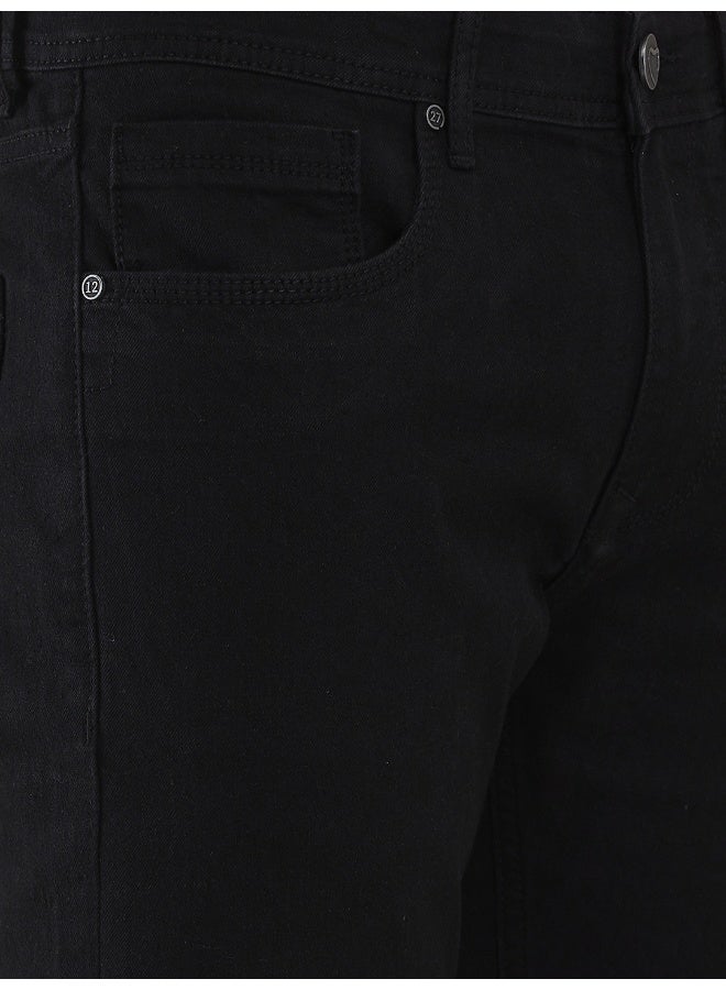 Being Human جينز قصير للرجال بتدرج أسود - Image 4