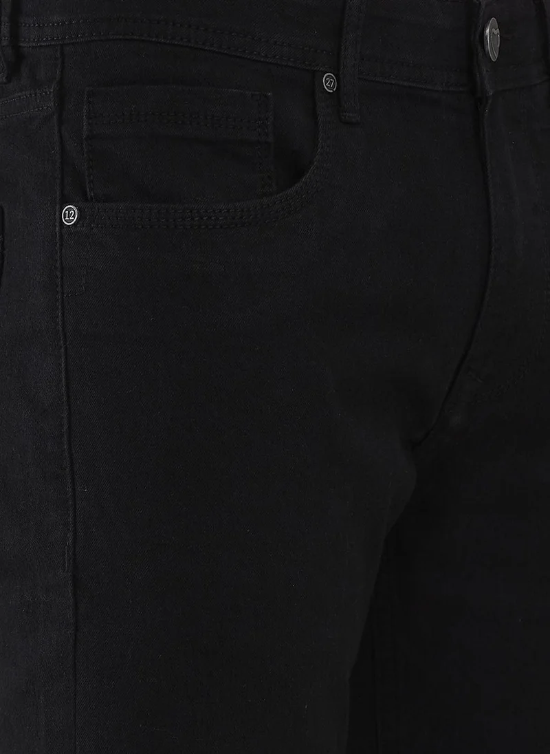 Being Human BLACK TONE Men Classic Slim Fit Mid-Rise Stretchable Jeans for Men | Best Price UAE