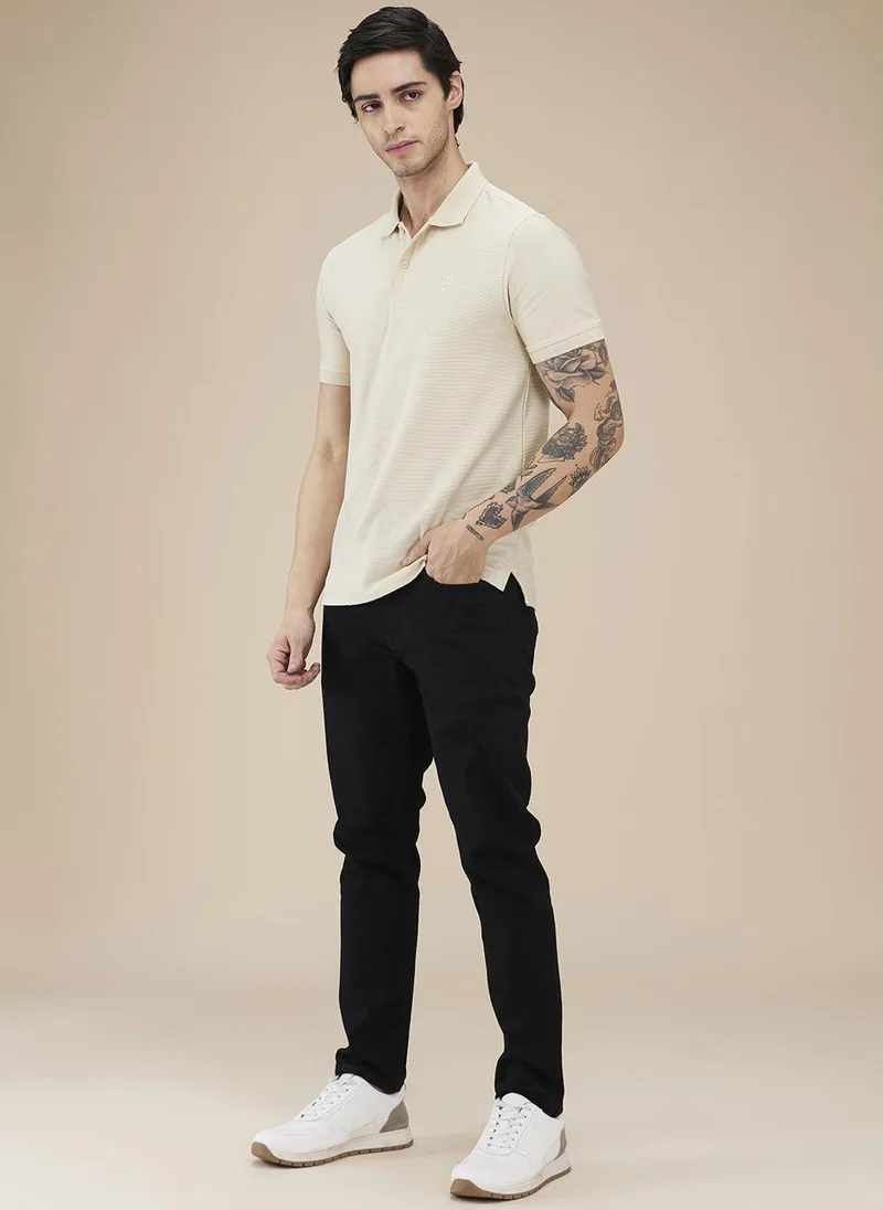 Being Human BLACK TONE Men Classic Slim Fit Mid-Rise Stretchable Jeans for Men | Best Price UAE