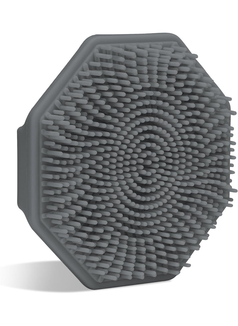 Sud Scrub Sud Scrub® Antimicrobial Silicone Face Scrubber, 1 Pack, Gentle Face Exfoliator for Sensitive Skin, Eco Friendly Facial Cleansing Brush, Exfoliating Face Brush for Men and Women (Charcoal) 