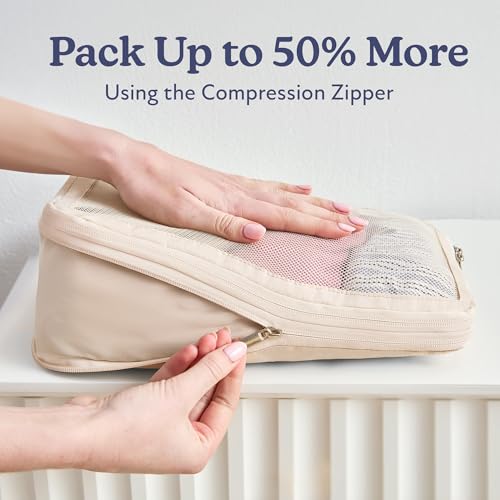 Vandel SpaceSaving Compression Packing Cubes for Women and Men Compressible Carry On Suitcase Organizer Luggage Packing Cubes for Travel Organizer Bags for Luggage and Backpacks - Image 3