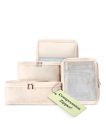 Vandel SpaceSaving Compression Packing Cubes for Women and Men Compressible Carry On Suitcase Organizer Luggage Packing Cubes for Travel Organizer Bags for Luggage and Backpacks - Image 1