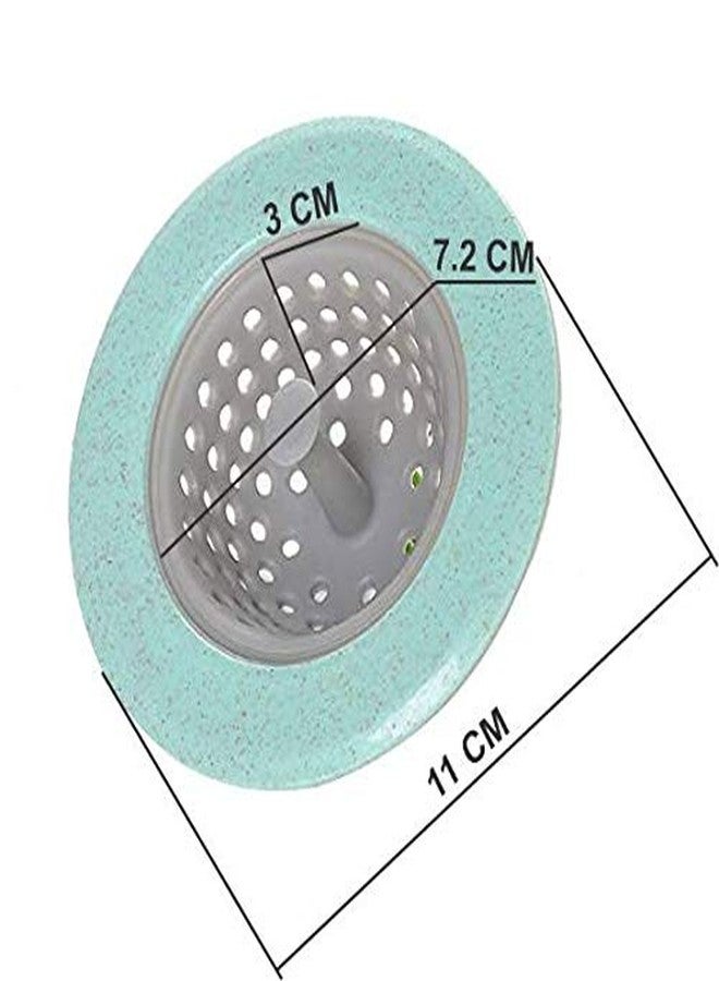SYGA 6 Pieces Silicon Sink Strainer Kitchen Drain Basin Basket Filter Stopper Sink Drainer (Random Color), 11 cm - Image 2