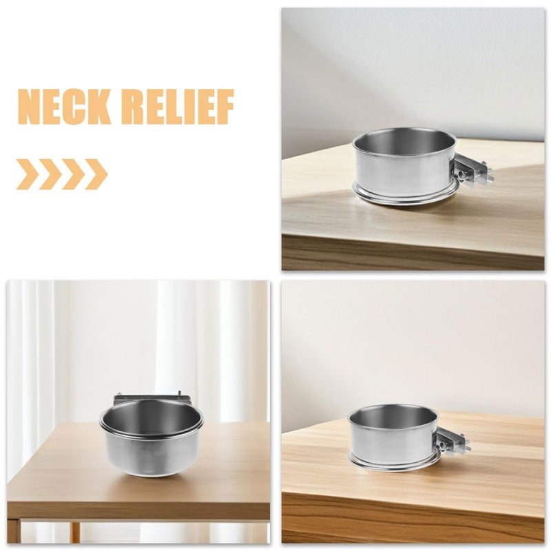 Wall Mounted Raised Dog Bowl Feeding Station Small Puppy Dish 14cm Height - Image 4