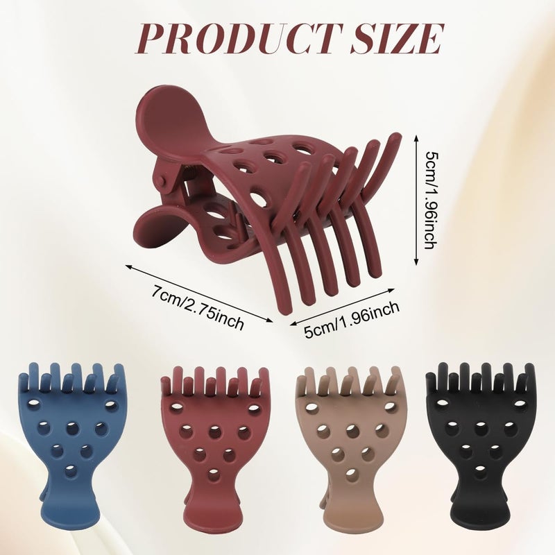 HANNEA® 4PCS Hair Volume Root Clips for Styling,Lift Claw Clips for Women with Curly Thick Hair,Root Lifter Tool Voluminous Bounce Curls Multicolor Accessories - Image 2