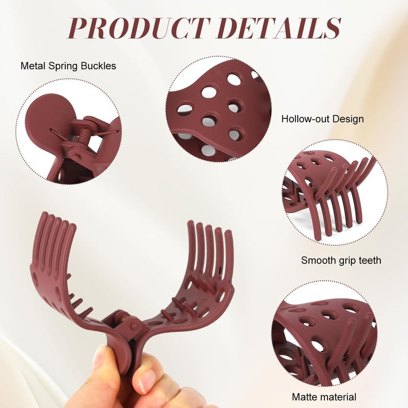 HANNEA® 4PCS Hair Volume Root Clips for Styling,Lift Claw Clips for Women with Curly Thick Hair,Root Lifter Tool Voluminous Bounce Curls Multicolor Accessories - Image 3