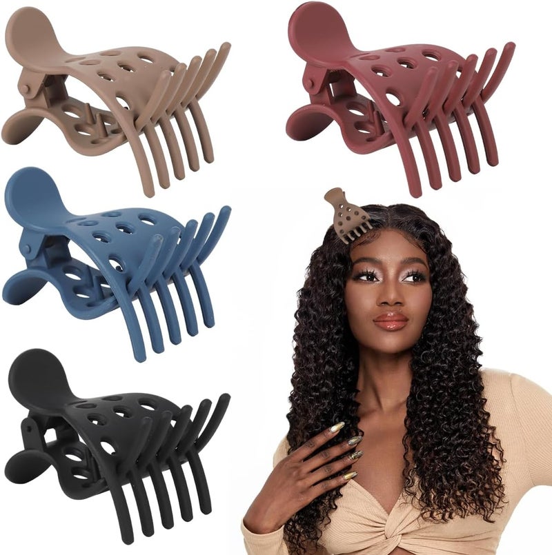 HANNEA® 4PCS Hair Volume Root Clips for Styling,Lift Claw Clips for Women with Curly Thick Hair,Root Lifter Tool Voluminous Bounce Curls Multicolor Accessories - Image 1