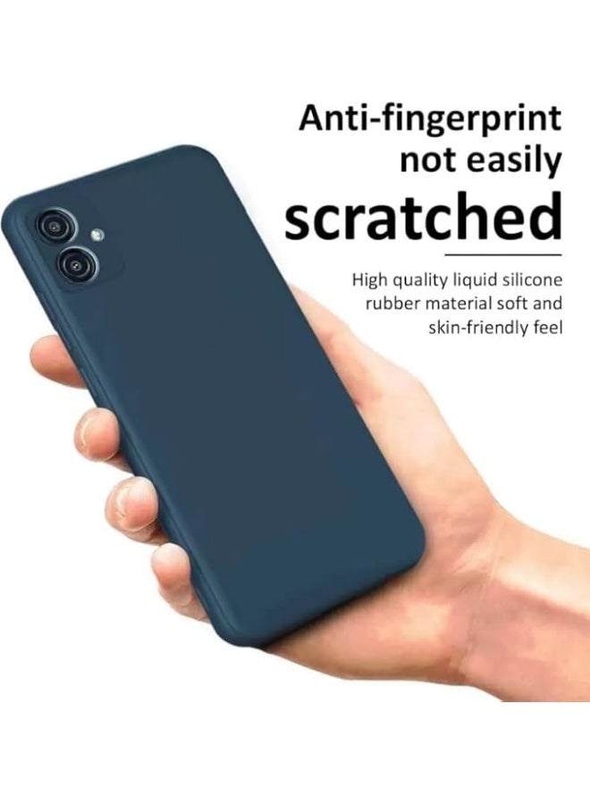 Samsung Galaxy A05 Case Cover Soft Silicone Slim fit TPU Case Light weight Back Cover Matte Finish Shockproof Protective Cover Case For Samsung Galaxy A05 Blue - Image 4