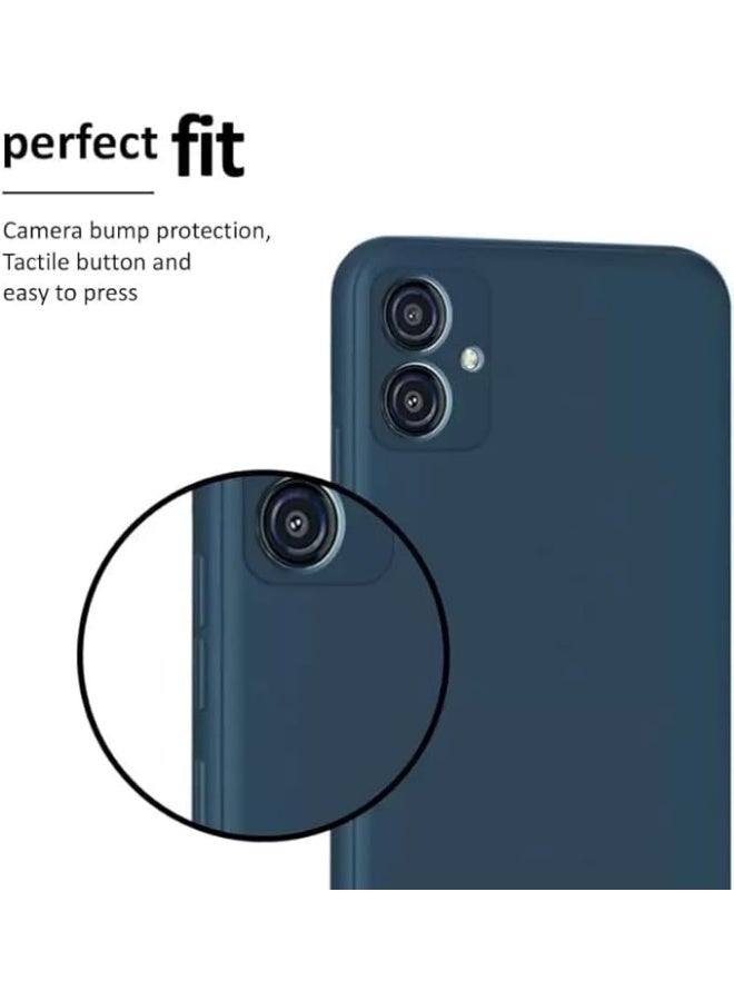Samsung Galaxy A05 Case Cover Soft Silicone Slim fit TPU Case Light weight Back Cover Matte Finish Shockproof Protective Cover Case For Samsung Galaxy A05 Blue - Image 2
