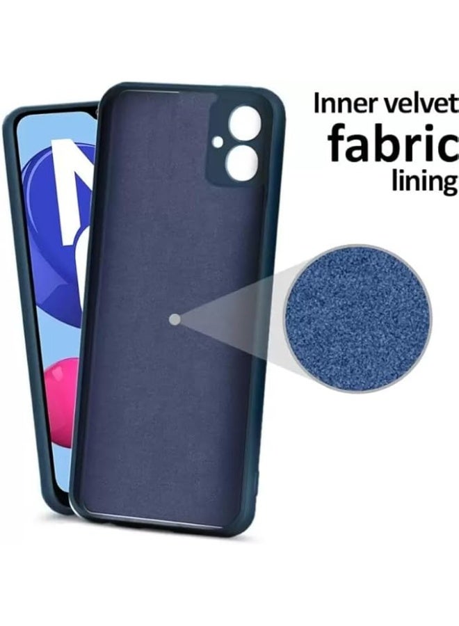 Samsung Galaxy A05 Case Cover Soft Silicone Slim fit TPU Case Light weight Back Cover Matte Finish Shockproof Protective Cover Case For Samsung Galaxy A05 Blue - Image 3