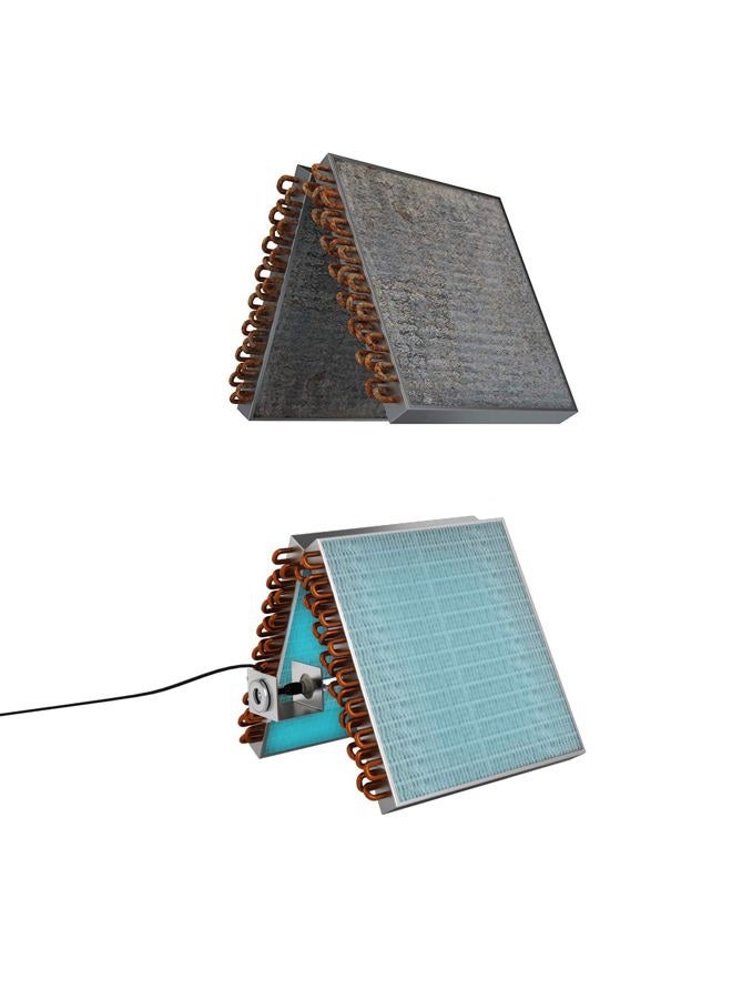 REKOLIGHTING R600 120-230فولت جهاز تنقية الهواء HVAC ضوء UV منظف الملف الجرثومي 14" 18W UVC لتكييف الهواء مع مغناطيس - Image 3