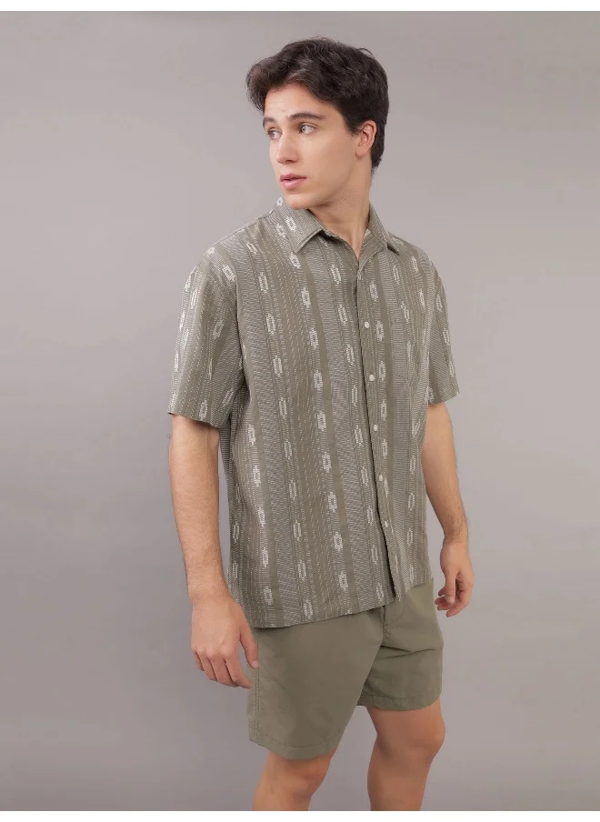 American Eagle Printed Short Sleeve Poolside Shirt