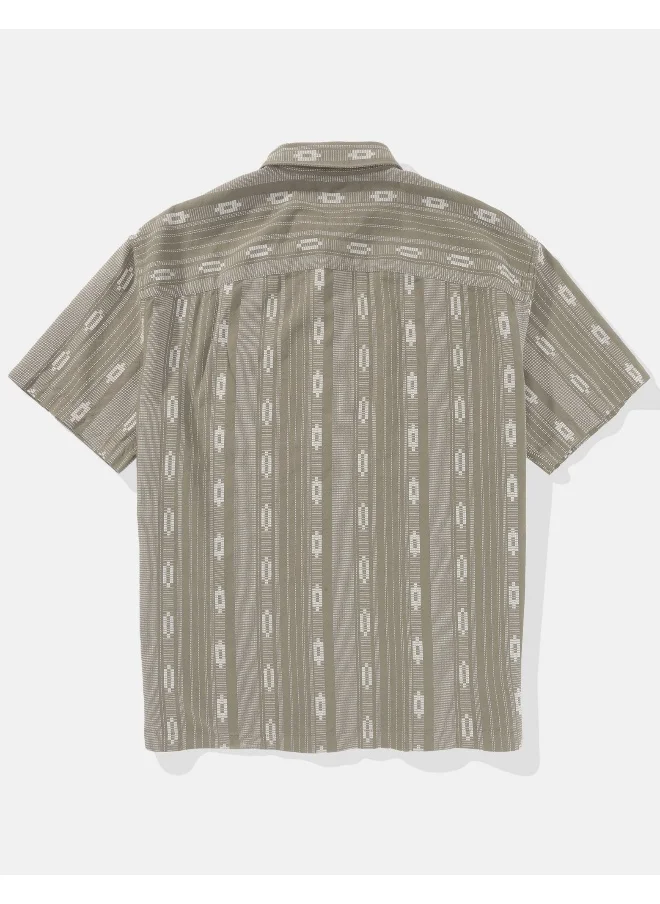 American Eagle Printed Short Sleeve Poolside Shirt