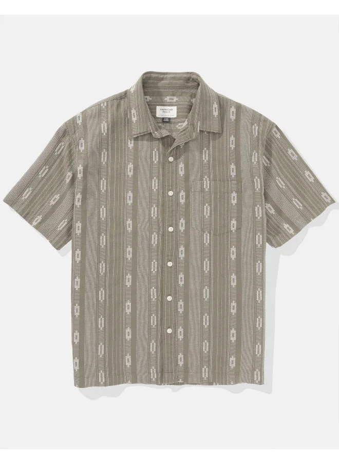 American Eagle Printed Short Sleeve Poolside Shirt