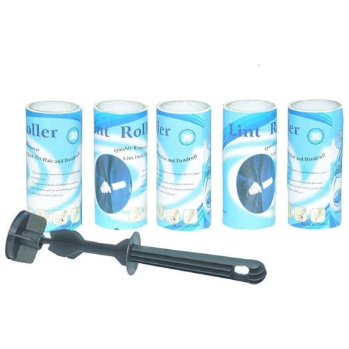 NYRWANA Lint Roller for Clothes | Set of 5 Rolls | Lint Remover Roller, Reusable, Blue - Image 4