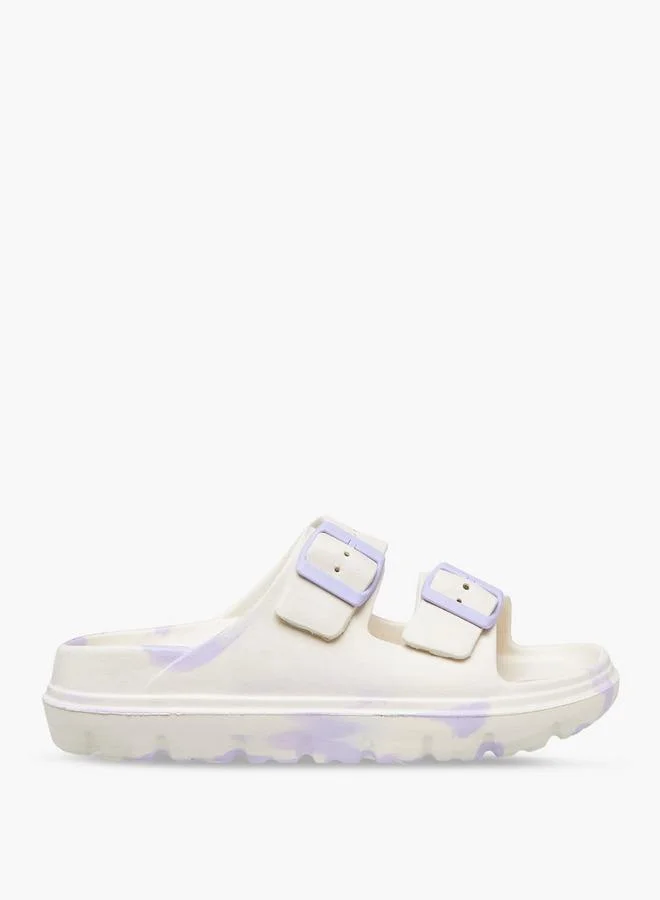 Celeste Women Buckle Detail Slides