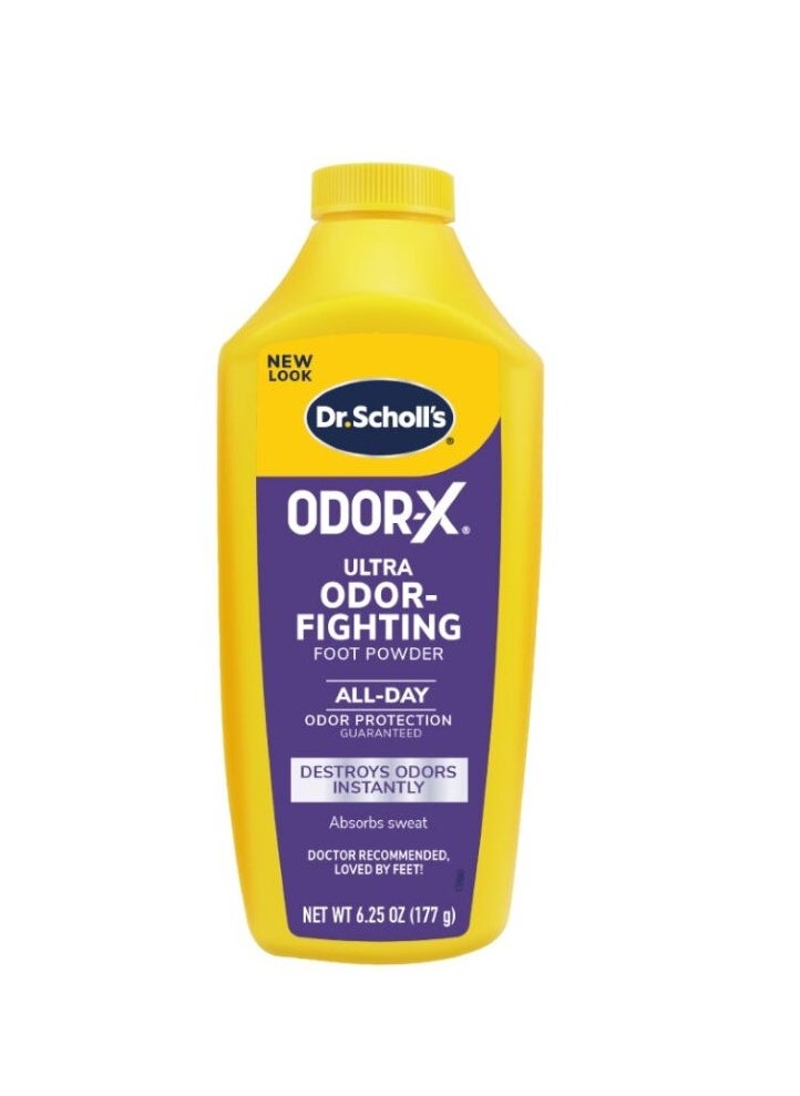 Dr. Scholl's Ultra Odor Fighting Foot Powder Feet Odor Protection Absorb Sweat 177gram  - Image 1