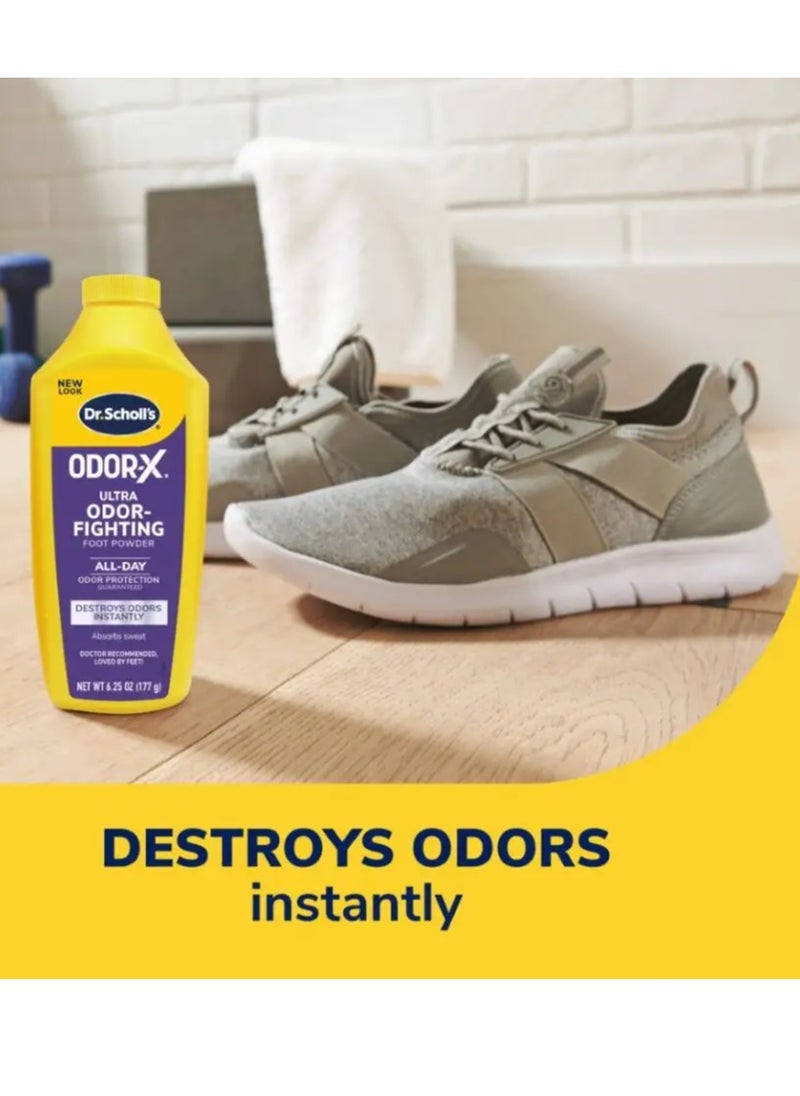 Dr. Scholl's Ultra Odor Fighting Foot Powder Feet Odor Protection Absorb Sweat 177gram  - Image 2
