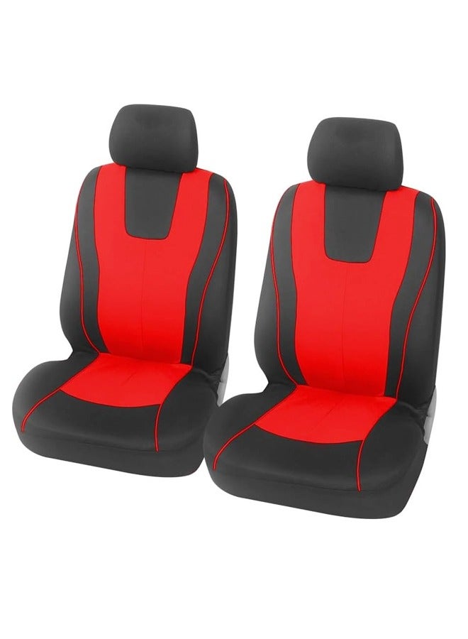 fashionhome Universal Car Seat Cover Set Two Seats Covers Full Set Automotive Seat Covers Breathable Waterproof Car Seat Cushion Protectors Car Accessories Fits Most Vehicles SUV Truck - Image 1
