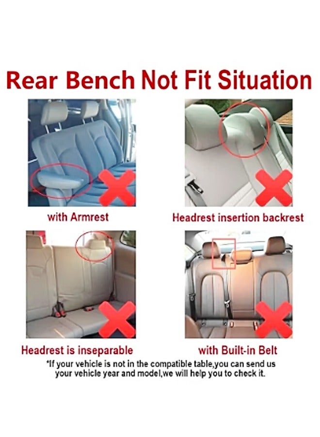 fashionhome Universal Car Seat Cover Set Two Seats Covers Full Set Automotive Seat Covers Breathable Waterproof Car Seat Cushion Protectors Car Accessories Fits Most Vehicles SUV Truck - Image 5