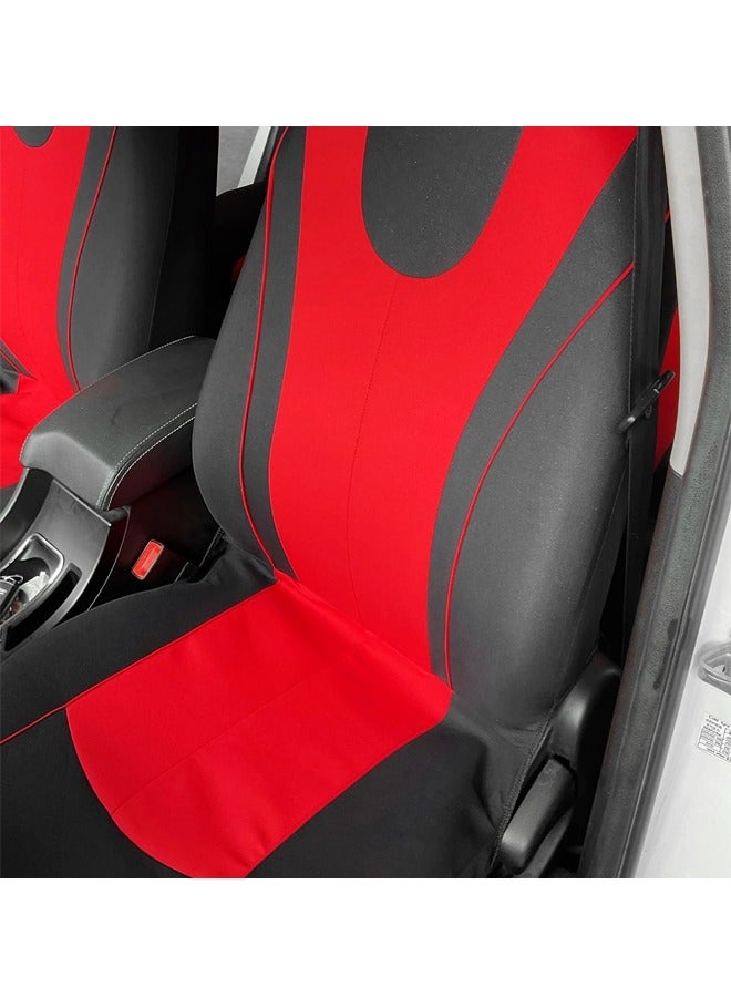 fashionhome Universal Car Seat Cover Set Two Seats Covers Full Set Automotive Seat Covers Breathable Waterproof Car Seat Cushion Protectors Car Accessories Fits Most Vehicles SUV Truck - Image 2