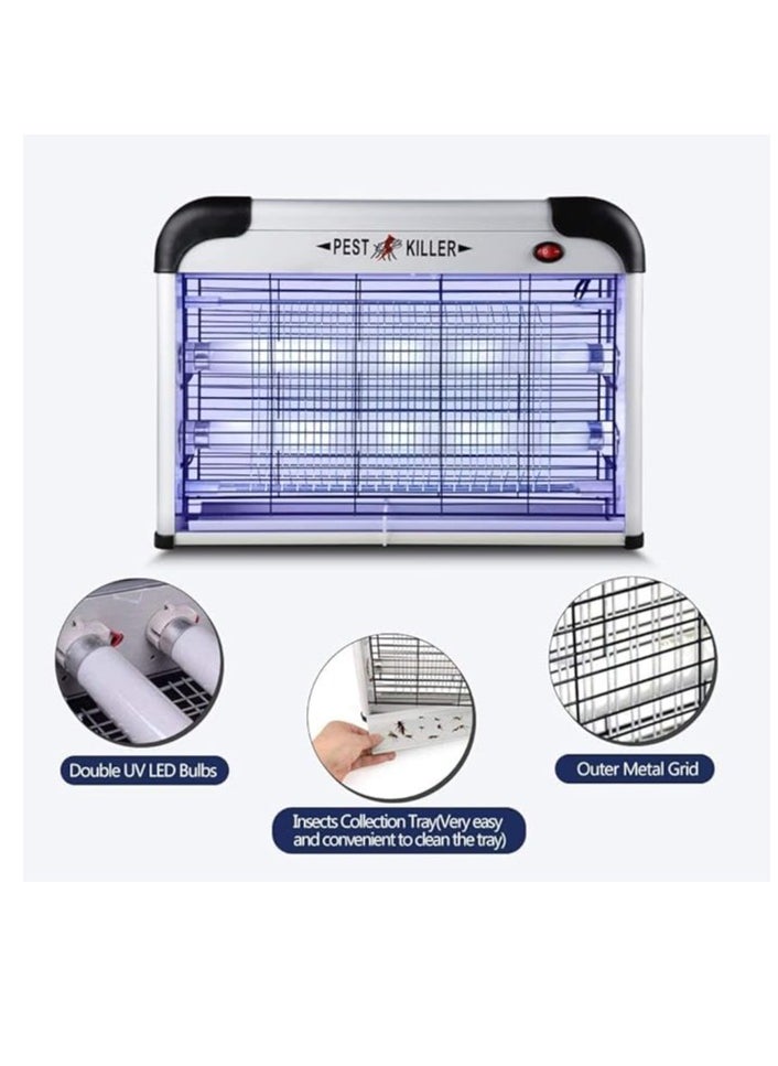 Electronic Insect and Fly Killer Powerful Fly Trap Bug Zapper Indoor Outdoor Fly Zapper Attracting Mosquito with UV Light for Kitchen Home Indoor Garden Yard