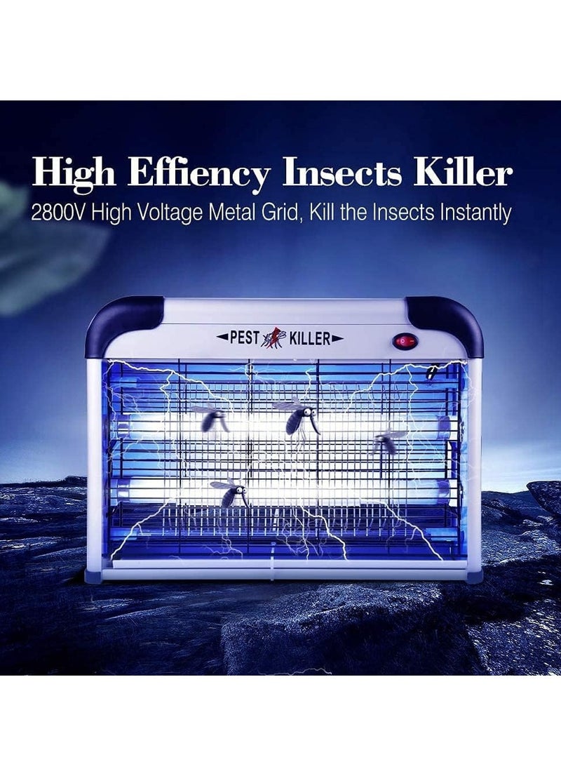 Electronic Insect and Fly Killer Powerful Fly Trap Bug Zapper Indoor Outdoor Fly Zapper Attracting Mosquito with UV Light for Kitchen Home Indoor Garden Yard