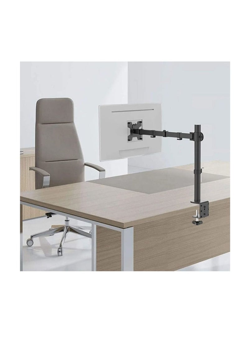 سكيل تك شاشة كمبيوتر LCD وشاشة واحدة بذراع وحامل مكتب قابل للتعديل بالكامل مع مفصل ذراع مركزي مزدوج لشاشات 13 إلى 32 بوصة - Image 1