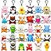 XIPEGPA 30 PCS Mini Plush Animals Keychain Set Small Stuffed Animals for Goodie Bags Easter Schools Birthday Party Favor Supplies - Image 2