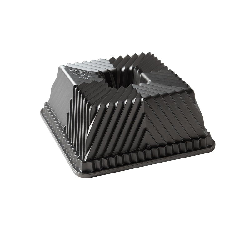 NORDIC WARE بان Nordic Ware 80577 Bundt مربعة سعة 10 أكواب جرافيت