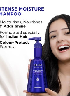 BBLUNT BBLUNT Intense Moisture Shampoo with Jojoba and Vitamin E for Dry & Frizzy Hair 650 ml  - Image 5