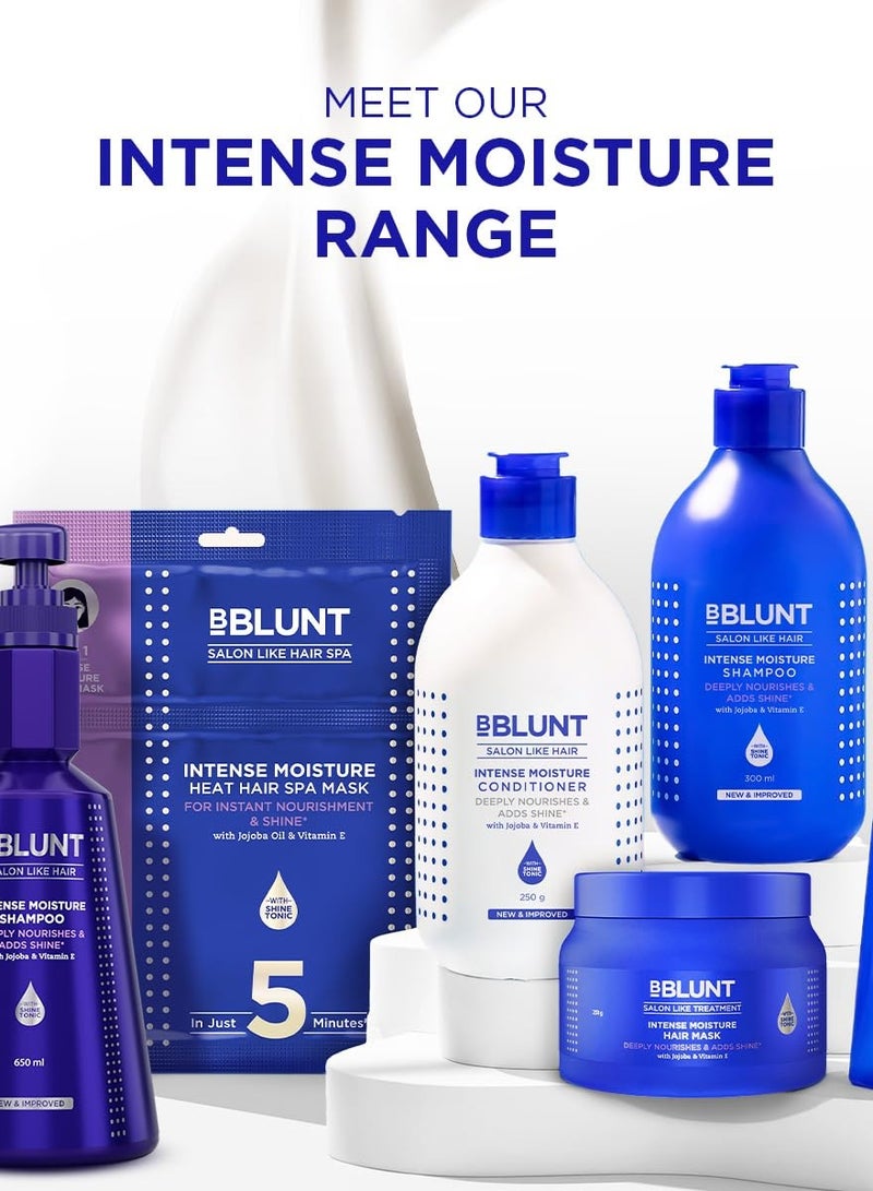 BBLUNT BBLUNT Intense Moisture Shampoo with Jojoba and Vitamin E for Dry & Frizzy Hair 650 ml - Image 3