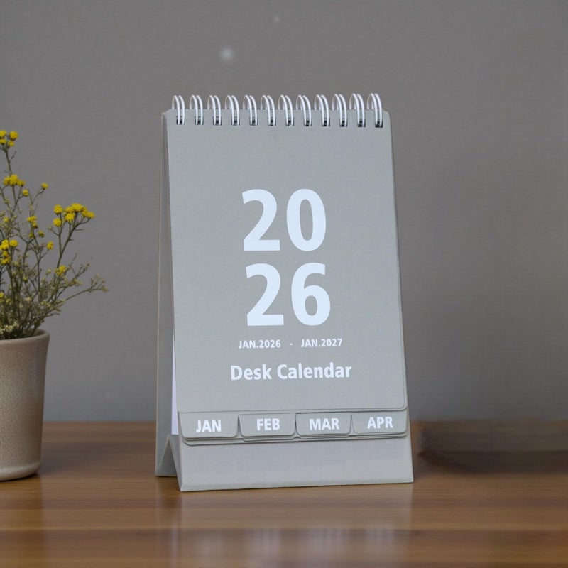 INNAXA 2026 Desk Calendar | Monthly calendar | Desk planner | Notes | (Grey) - Image 4