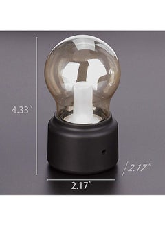 Y&D Rechargeable Vintage LED Bulb Black/Yellow/Clear 4.33x2.17inch  - Image 3