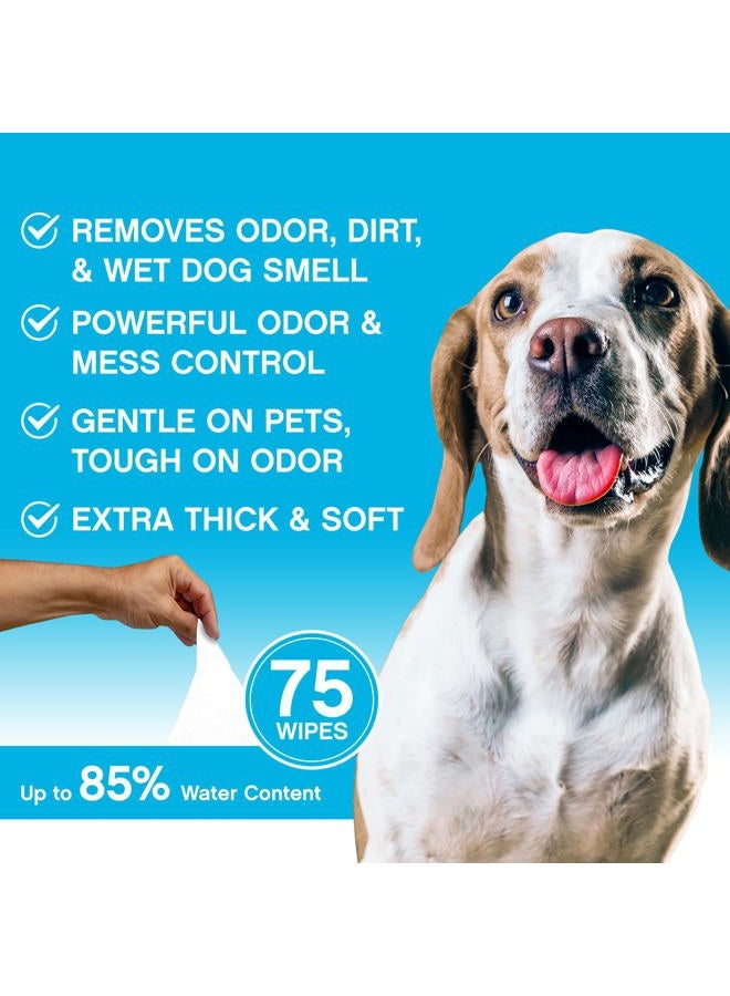 NonScents Grooming Wipes - Deodorizing Wipes for Dogs & Cats - Earth-Friendly, Hypoallergenic - 2-Pack (80 Total Wipes) - Image 4