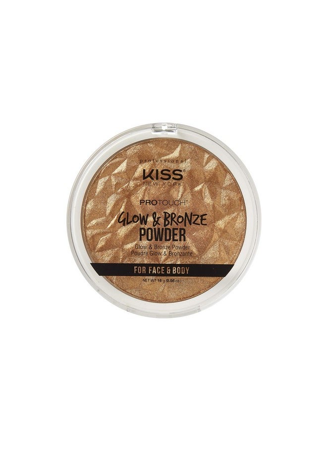 kiss new york KISS Pro Touch Glow & Bronze Powder for Face & Body- KPBP02 (Powder-Deep)  - Image 1