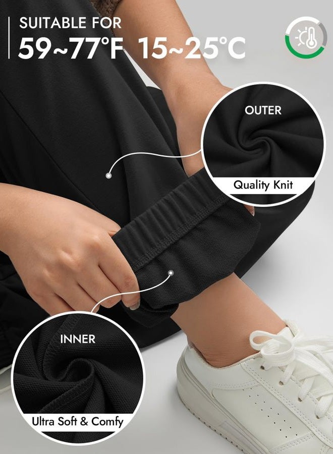 ATHMILE Sweatpants Women Baggy Lounge Pants Workout Gym Active High Waisted Comfy Joggers for Women Fall Clothes 2026, Black, M - Image 4
