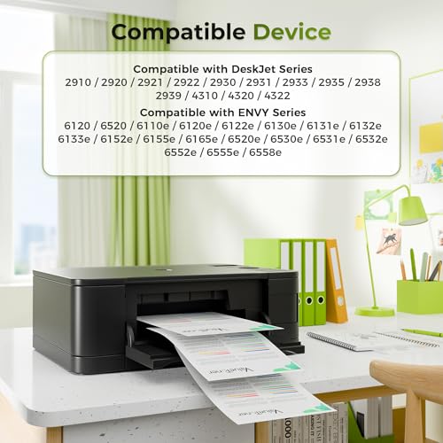 Valuetoner 68XL Ink Cartridges Black Color Combo Pack for HP Ink 68 68XL 68e Replacement for HP 68XL 68 68e Ink Cartridges Compatible with Envy 6155e 6555e 6152e 6552e 6558e 6165e (2 Pack, 1 Black, 1 Tri-Color) - Image 2