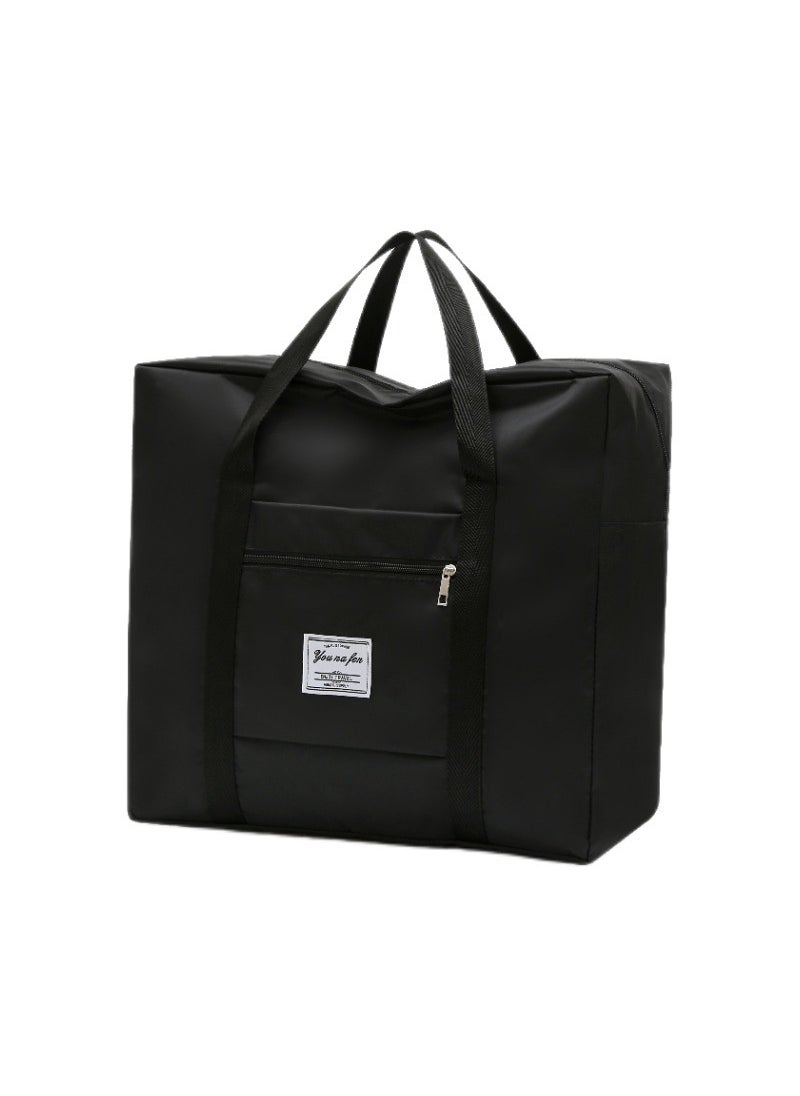 Generic Large Capacity Travel Bag Luggage Cover Handbag Portable for Business Trips Clothing And Blanket Storage Bag Carry-On Suitcase Black extra large size 56*50*25 