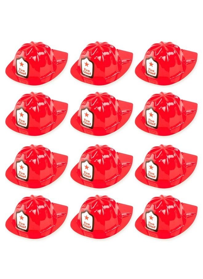 Super Z Outlet 12 Pack Firefighter Children Helmet Party Supplies For Kid Costume Accessory  - Image 2